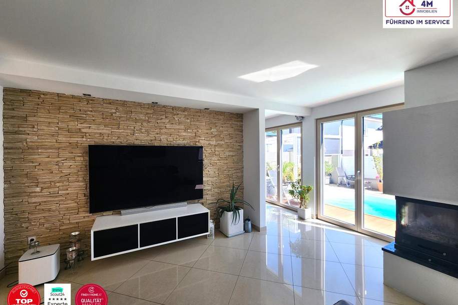 TOPLAGE! Hochwertiges Traumhaus mit Pool am Fuße des Rosenhügels, Haus-kauf, 899.000,€, 1230 Wien 23., Liesing