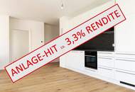 Für ANLEGER mit Köpfchen - 3,3% Rendite - sehr gut vermieteter ERSTBEZUG mit perfekter Anbindung!