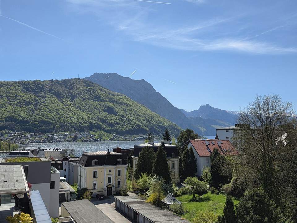 Komplett möblierte 1–2-Zimmer-Wohnung mit schönem See- und Gebirgsblick in Gmunden