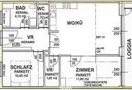 Moderne 3-Zimmer-Wohnung mit Loggia in zentraler Lage