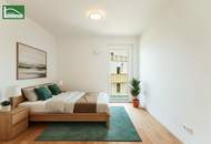 Endlich Platz im provisionsfreien Erstbezug - geräumige 2.Zimmer mit Balkon, Geothermie, Fussbodentemperierung, tlw. Raumhöhe 2,60m!