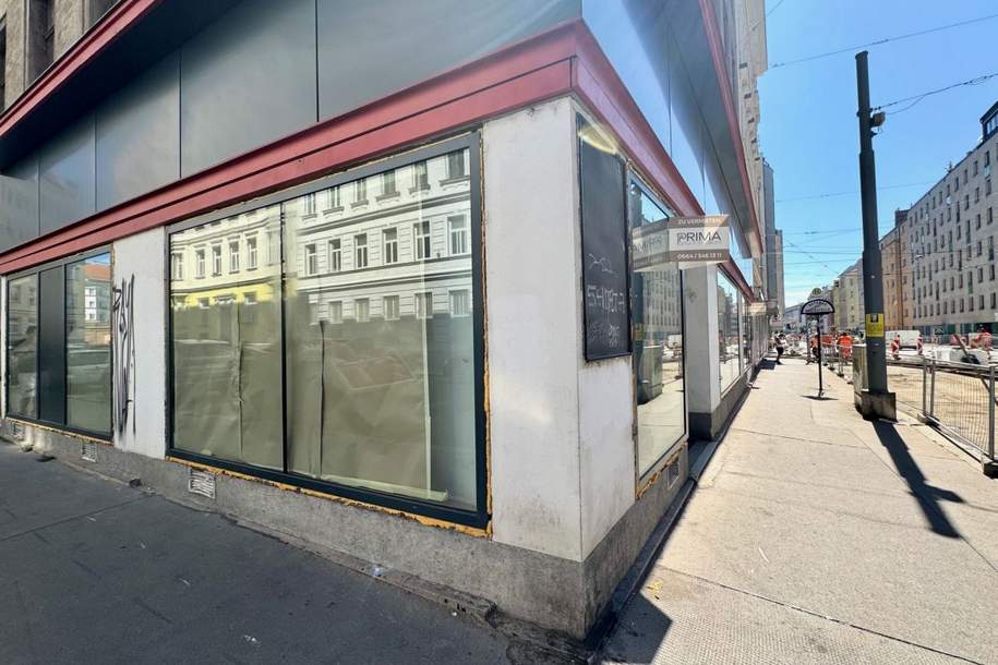 ++ ECKLOKAL IN BESTLAGE ++ Mit Auslagefront &amp; Top Sichtbarkeit, Gewerbeobjekt-miete, 1.999,00,€, 1030 Wien 3., Landstraße