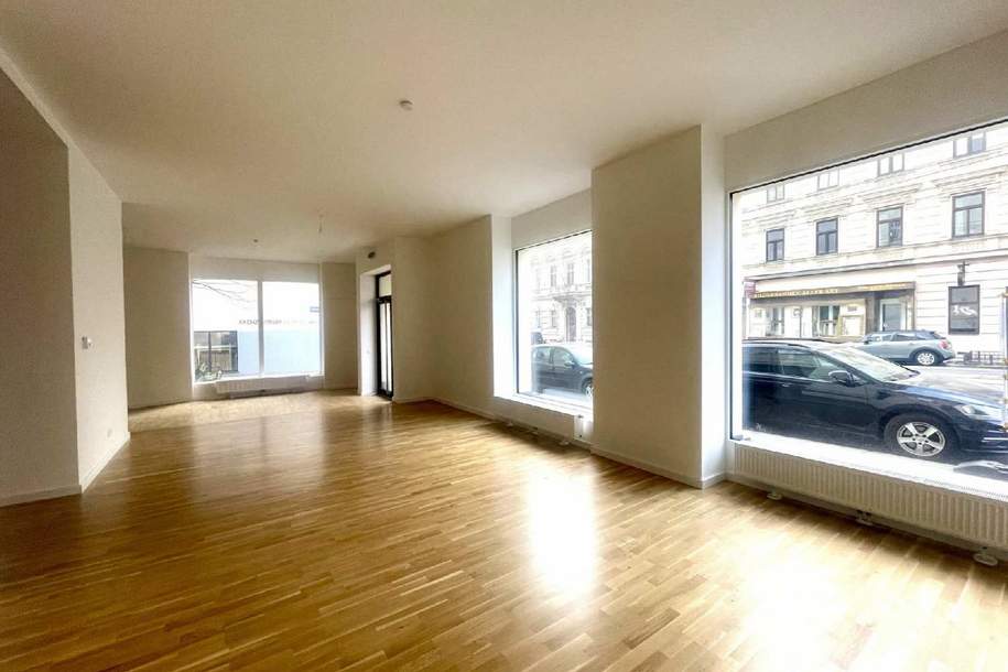 Großzügiges Eck-Lokal mit maximaler Sichtbarkeit direkt an der Nußdorfer Straße zu mieten, Gewerbeobjekt-miete, 5.027,88,€, 1090 Wien 9., Alsergrund