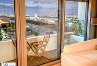 Exklusive möblierte Wohnung in den DANUBEFLATS mit phantastischem Ausblick
