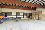 Lagerhalle mit Büros an der B1