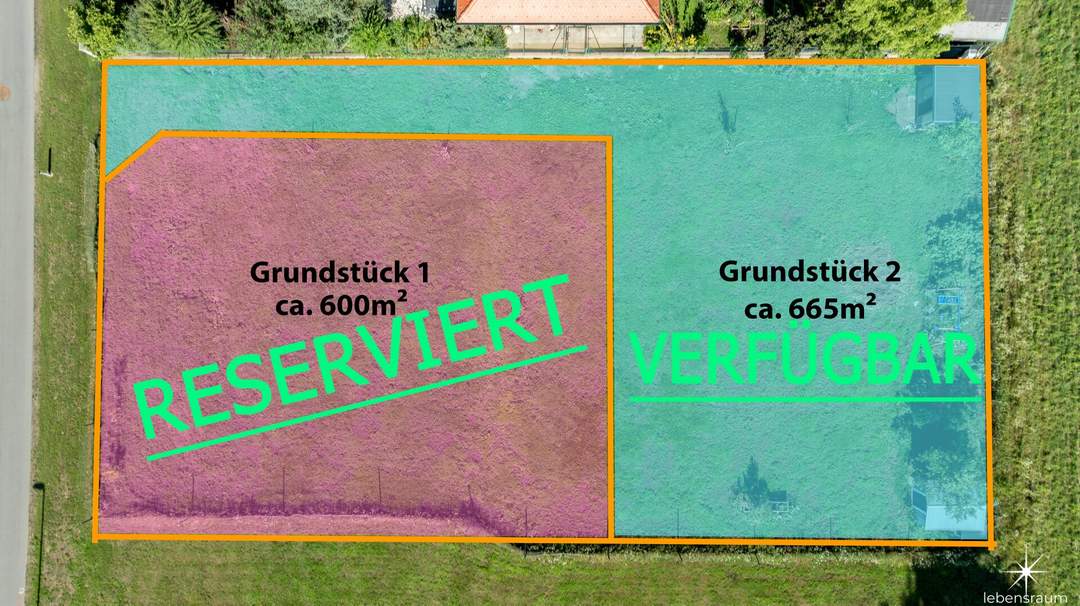 Teilbares Grundstück am Stadtrand von Klagenfurt – Parzelle Nr.2 noch verfügbar.
