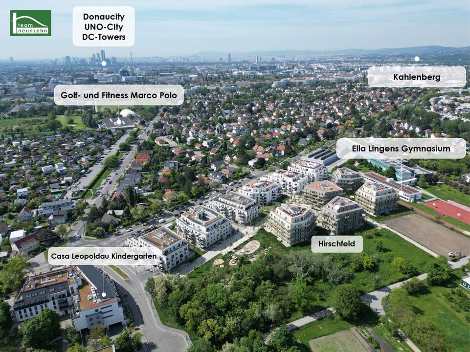 Begehrte Vorsorgewohnung (Nettopreis) zum Top-Preis in absoluter Ruhelage - Erstbezug im Grünen Hirschfeld - Provisionsfrei!