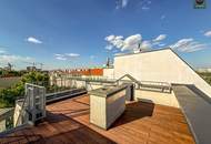 Klimatisierte Dachgeschoss Maisonette mit 2 Terrassen und Kamin nahe Uno City!