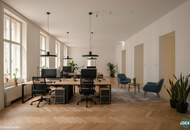 Erstbezug nach Sanierung – Repräsentatives Altbau-Büro nahe Rathaus mit Terrasse
