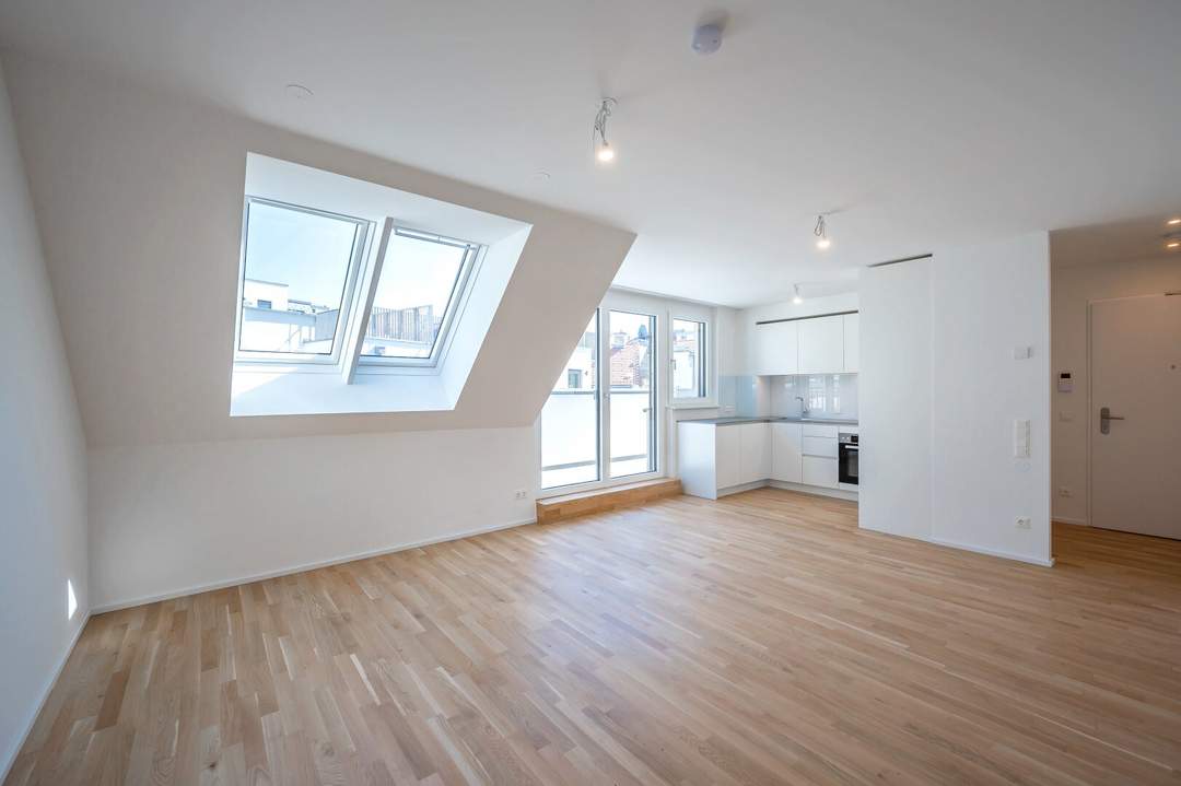 ASG IV-Qualitatives Wohnen in urbaner Lage: fantastischer 2-Zimmer ERSTBEZUG mit TERRASSE! Provisionsfrei!