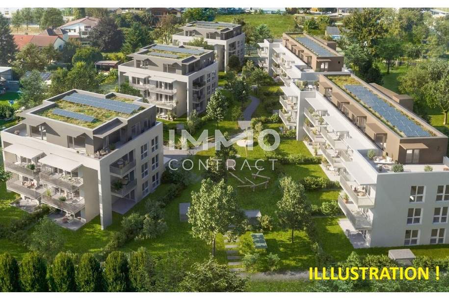 Erstbezug 01.10.2026: Geförderte 3 Zimmer Wohnung mit Eigengarten - Tiergartenweg 32e - Top 1e, Wohnung-miete, 556,00,€, 8055 Graz(Stadt)