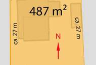 Alte Donau (ca. 200m) Grundstück in traumhafter Wasserlage