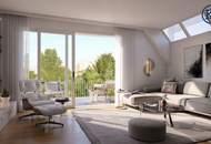 52 m² DG-Wohnung mit 10 m² Freifläche. Penthouse-Feeling direkt an der Alten Donau
