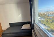 Möblierte 3 Zimmer mit Klima und verglaster Loggia nahe der Alten Donau mit herrlichem Weitblick!