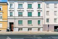 Dachgeschoßwohnung mit Balkon und Ausblick in Gründerzeithaus