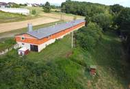 Massivbauhalle in Einzellage und großem Baulandgrundstück!