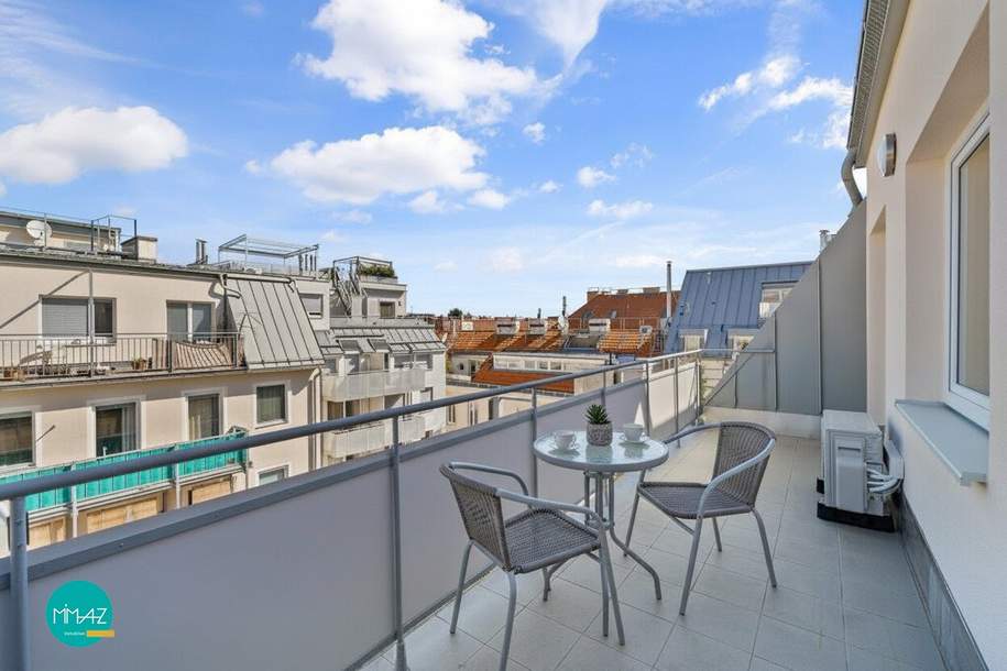 Modernes Dachgeschoss-Juwel! Exklusiv & Ruhig: 3 Zimmer mit Innenhof-Dachterrasse! DÖBLING DELUXE!, Wohnung-kauf, 449.000,€, 1190 Wien 19., Döbling