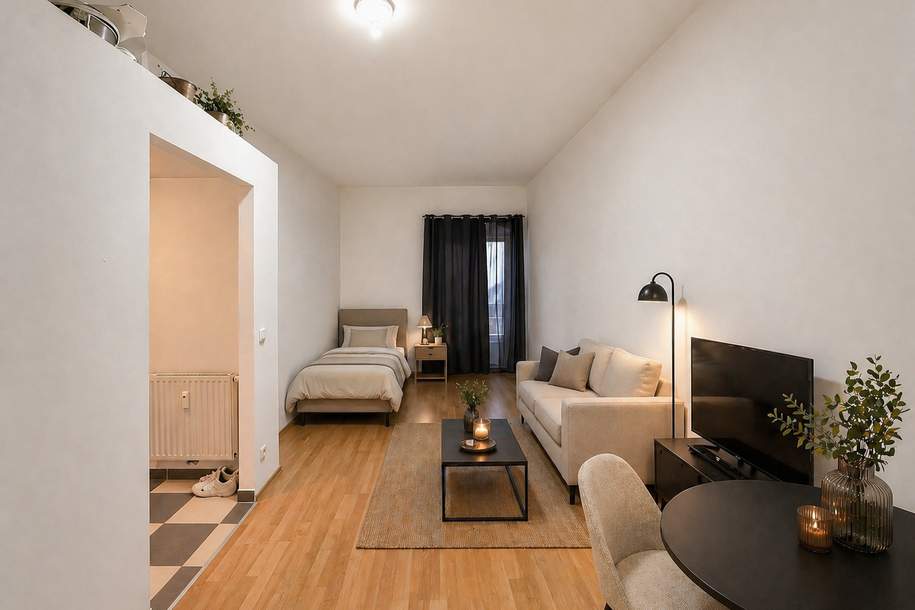 Charmante 1-Zimmer-Wohnung am Stadtplatz in Steyr, Wohnung-miete, 390,00,€, 4400 Steyr(Stadt)