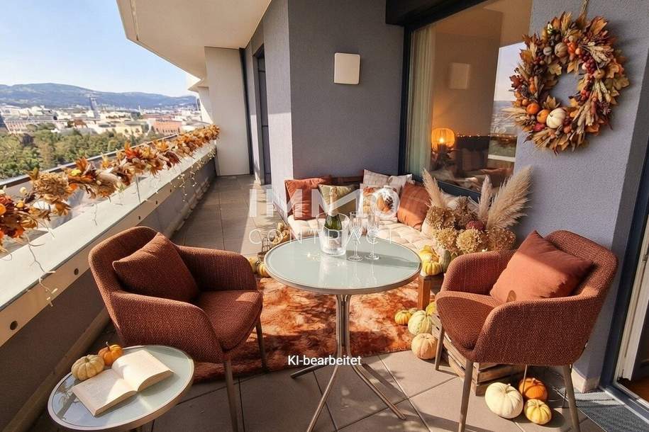 ** AB MITTE NOVEMBER ** 3-Zimmer Wohnung mit einzigartigem Blick auf Linz!, Wohnung-miete, 1.173,60,€, 4020 Linz(Stadt)
