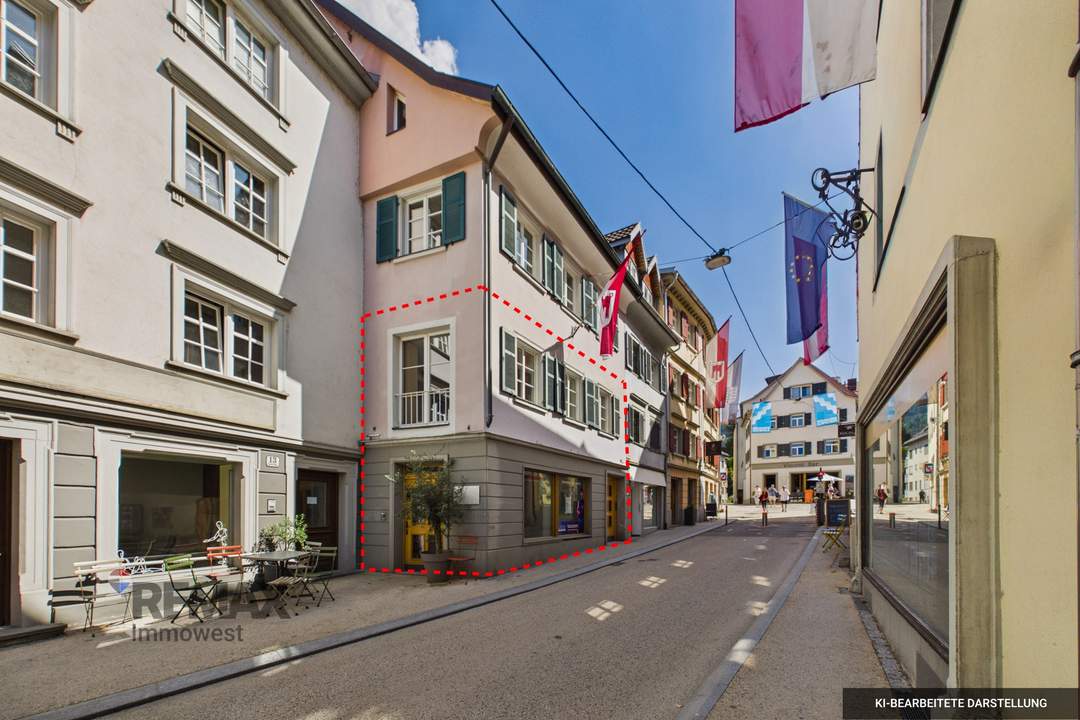 Beste Innenstadtlage in Bregenz – Gewerbefläche mit Büro-, Geschäfts- und Lagerflächen sowie Garagen, individuell anmietbar