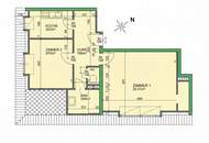 Investment mit Weitblick - Lichtdurchflutete 2 Zimmer DG Eckwohnung