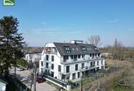 Grün soweit das Auge reicht! Modernes Wohnen in Süßenbrunner Ruhelage mit S-Bahn S1 in Gehweite und großer Terrasse!