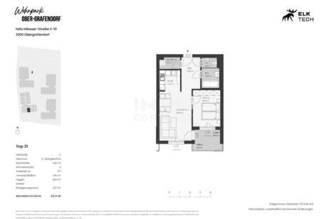 NEUBAU - ANLEGER - Wohnungen (inkl.Mieter), Wohnung-legalform.mietkauf, 210.941,€, 3200 Sankt Pölten(Land)