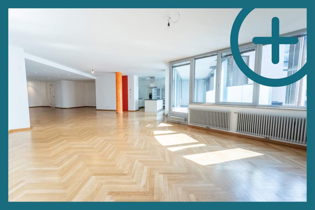 Luxus Neubau-Wohnung mit XL Loggia in bester Lage