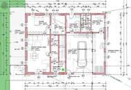 Mehrparteienhaus mit Garage/Lager/Büro - Dorfwidmung