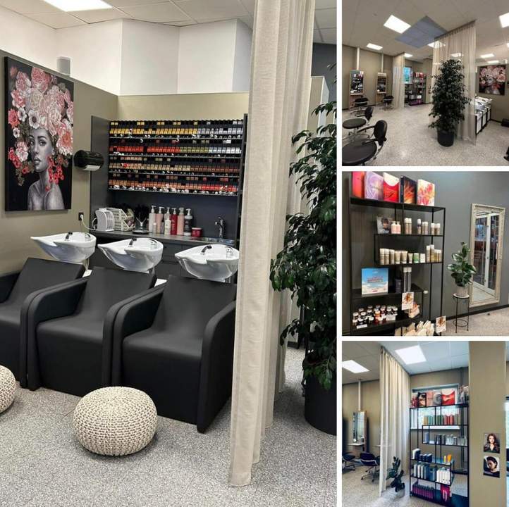 Moderner, komplett ausgestatteter Friseursalon
