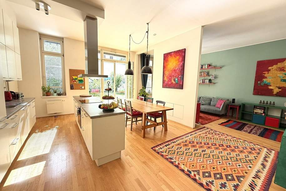 RARITÄT - EXKLUSIVES FAMILIEN-JUWEL MIT GARTEN, TERRASSE UND GARAGENPLATZ, Wohnung-kauf, 1.470.000,€, 1070 Wien 7., Neubau