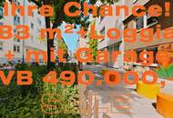 IHRE CHANCE FÜR DEN 8TEN: SYMPATHISCHE 83 m² + 15 m² LOGGIA + EIGENTUMS-GARAGE!