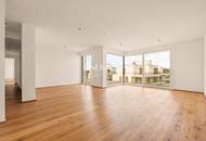 Meisterstück moderner Architektur: Penthouse mit 230m2 Terrasse & Wasserblick