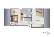 2-Zimmer-Dachgeschosswohnung mit Parkplatz und Klimaanlage!