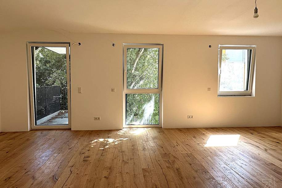 Ruhige 3 Zimmer-Wohnung mit 2 Balkonen & Grünblick | Belichtung von 2 Himmelsrichtungen | ERSTBEZUG, Wohnung-kauf, 465.000,€, 1220 Wien 22., Donaustadt