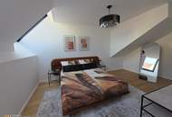 Kein Gas mehr! Top DG Wohnung mit Balkon - 2 großzügige Zimmer, alles auf einer Ebene! Luft-Wasserwärmepumpe, Klima und Photovoltaik!