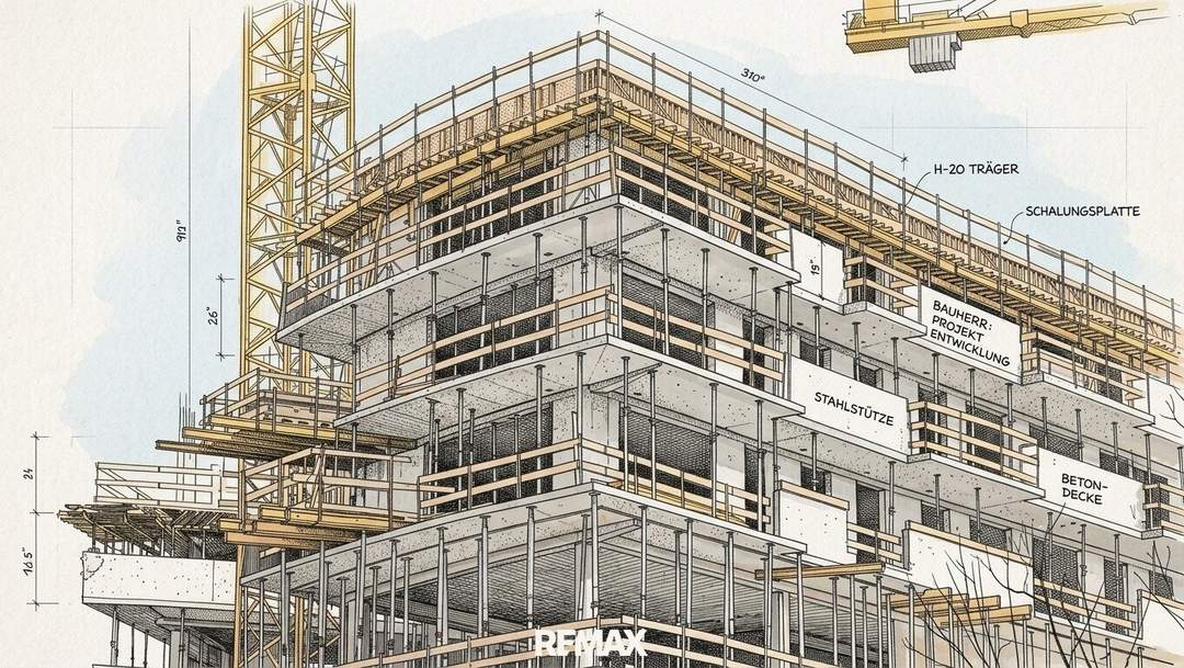 Großes Wohnbau-Grundstück, ca. 5100 m2 mit bis zu 1,5 Bebauungsdichte mit Bestand in 8352 Unterlamm – zentrale Lage!