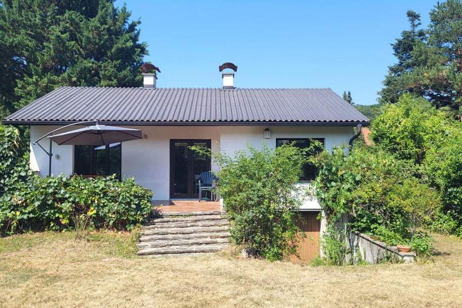 RÜCKZUGSORT AN DER WIENER STADTGRENZE: GANZJÄHRIG BEWOHNBARER FERIEN-ODER WOHN-BUNGALOW, Haus-kauf, 495.000,€, 2384 Mödling