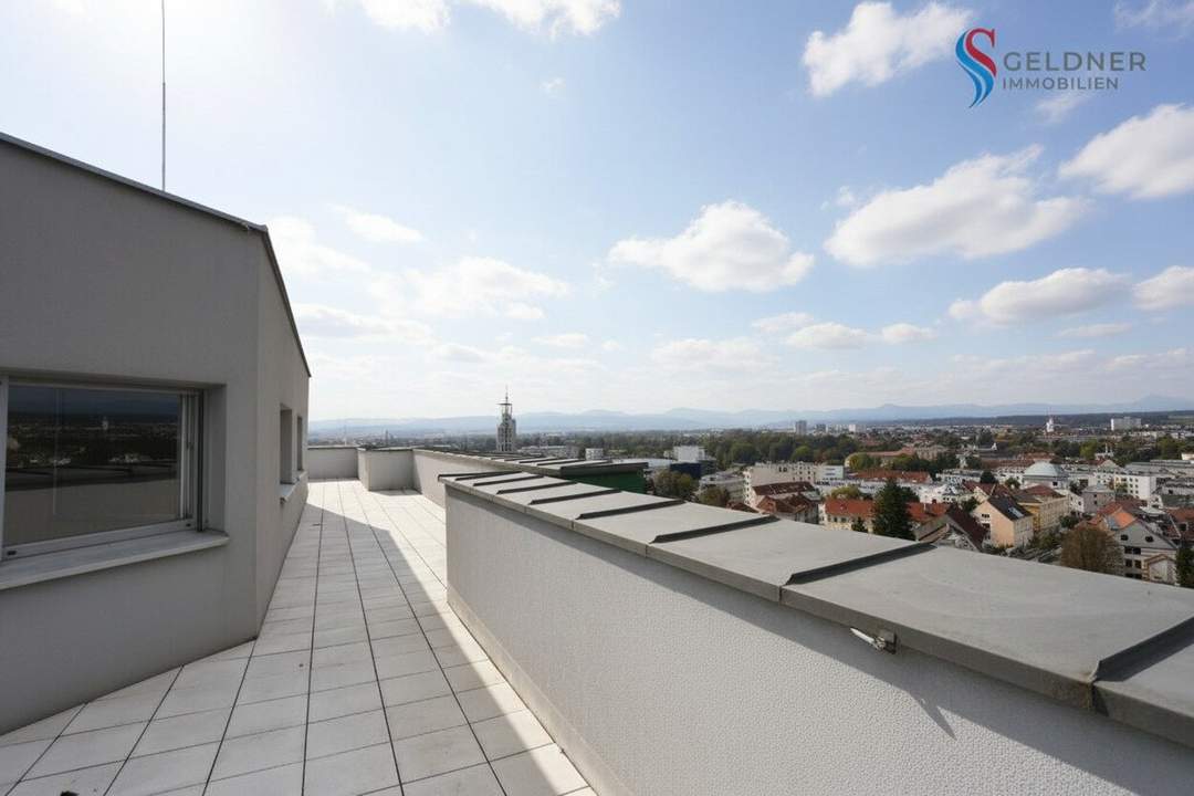 Traumhaftes Penthouse mit schönstem Ausblick über St. Pölten- ca.104 m² WFL und ca.104 m² Terrasse ab sofort zu mieten - Mietkauf möglich !