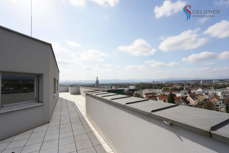Traumhaftes Penthouse mit schönstem Ausblick über St. Pölten- ca.104 m² WFL und ca.104 m² Terrasse ab sofort zu mieten - Mietkauf möglich !, Wohnung-miete, 1.990,00,€, 3100 Sankt Pölten(Stadt)