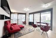 DANUBEFLATS: Attraktiv möbliertes Apartment mit tollem Balkon - Pool, Sauna, Gym, Lounges, Billa
