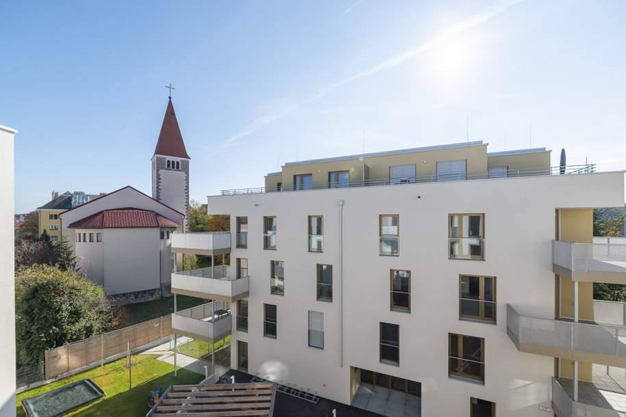 Erstbezug! Lichtdurchflutete 2-Zimmer-Wohnung in Toplage | Mit Balkon und Grünblick, Wohnung-miete, 910,86,€, 2700 Wiener Neustadt(Stadt)