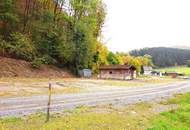 Grundstück im Grünen mit Holzhaus ohne Bauzwang