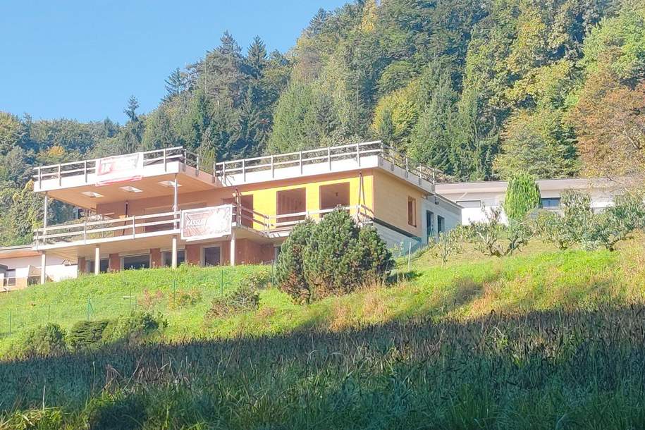 Wo Ruhe wohnt- Rohbau mit Aussicht in Leutschach, Haus-kauf, 399.000,€, 8463 Leibnitz