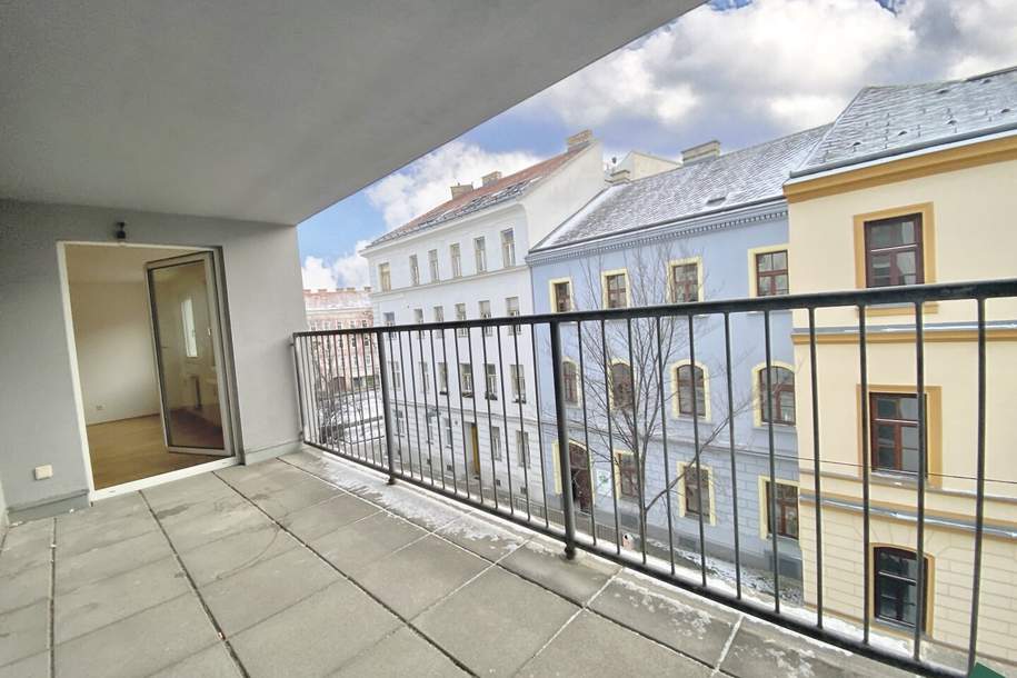 Große 2-Zimmer-Wohnung mit Loggia zwischen Rochusmarkt und Donaukanal, Wohnung-miete, 1.195,00,€, 1030 Wien 3., Landstraße