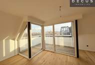 Wohnen mit Glorietteblick – Elegante 2-Zimmer-Dachgeschosswohnung mit zwei Terrassen