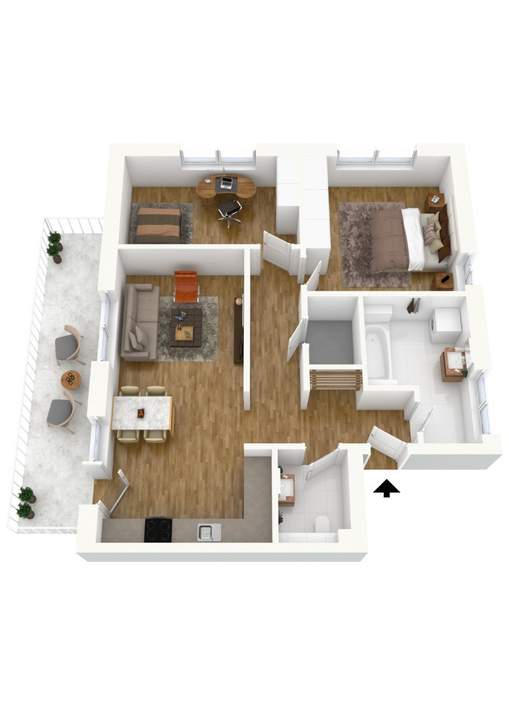 Angenehm Wohnen - Helle 3-Zimmerwohnung mit Balkon