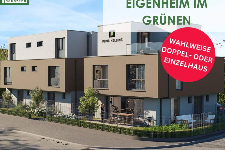 Ihr neues Zuhause in Wien Hirschstetten: Stilvolle Doppelhaushälfte mit großzügiger Freifläche! - JETZT ZUSCHLAGEN, Haus-kauf, 749.001,€, 1220 Wien 22., Donaustadt
