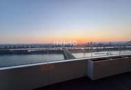 Ganz viel Balkon & ganz Wien im Blick (Gym, Pool, Sauna, Doorman uvm): Neubau-Erstbezug DANUBEFLATS
