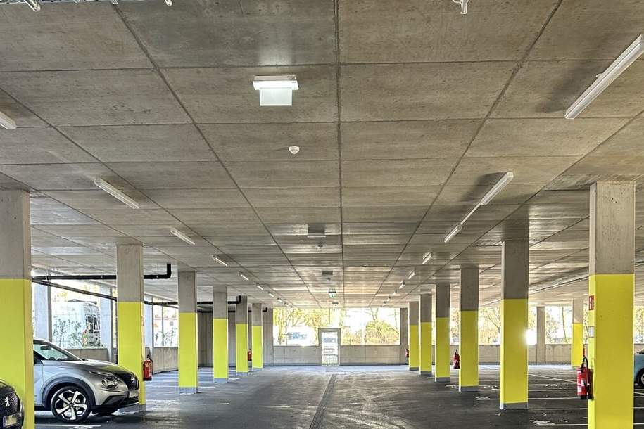 Sichern Sie sich jetzt Ihren witterungsgeschützten sicheren Autoabstellplatz im neuen Parkdeck in der Albert-Schöpf-Straße! Mobilitätsverteiler und Behinderten-Parkplätze vorhanden – nur noch wenige Plätze verfügbar!, Kleinobjekte-miete, 109,28,€, 4020 Linz(Stadt)